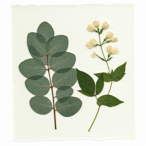 Pressed flower illustration